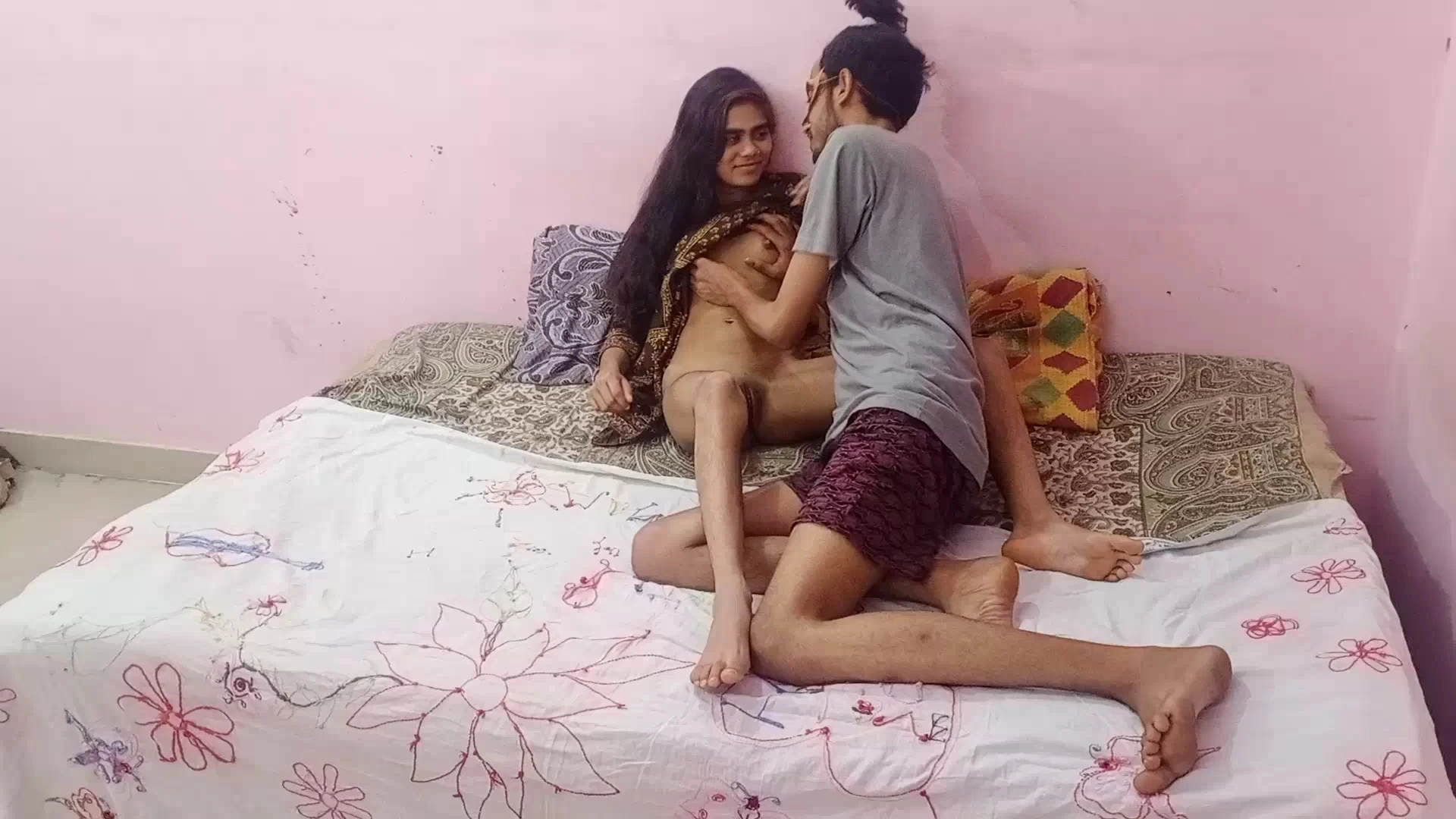 Real homemade hot India couple passionate real desi sex